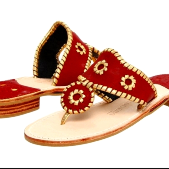 Jack Rogers Shoes - Jack Roger Bordeaux & platform Flat Velvet Sandal,Red ,size 6 ,NWOB